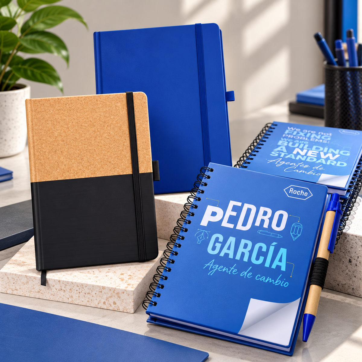 libretas y escritorios